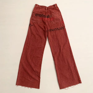 Multi Logo Red Jeans (extra long) - 36FR, 27"US