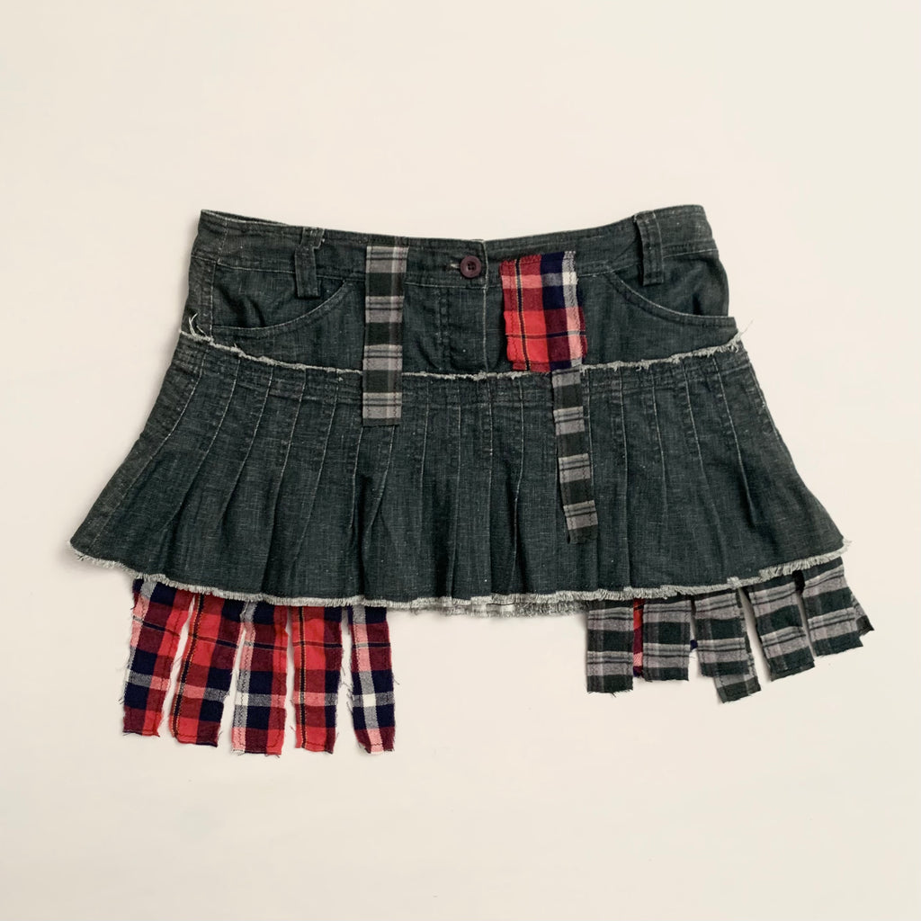 Reworked Denim Skirt - 40FR, 30"US