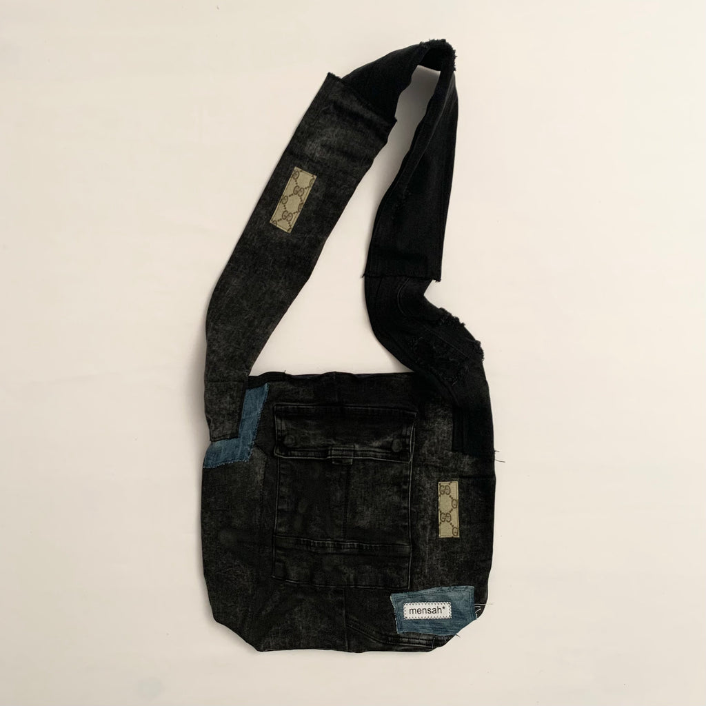 Reversible Denim Shoulder Bag