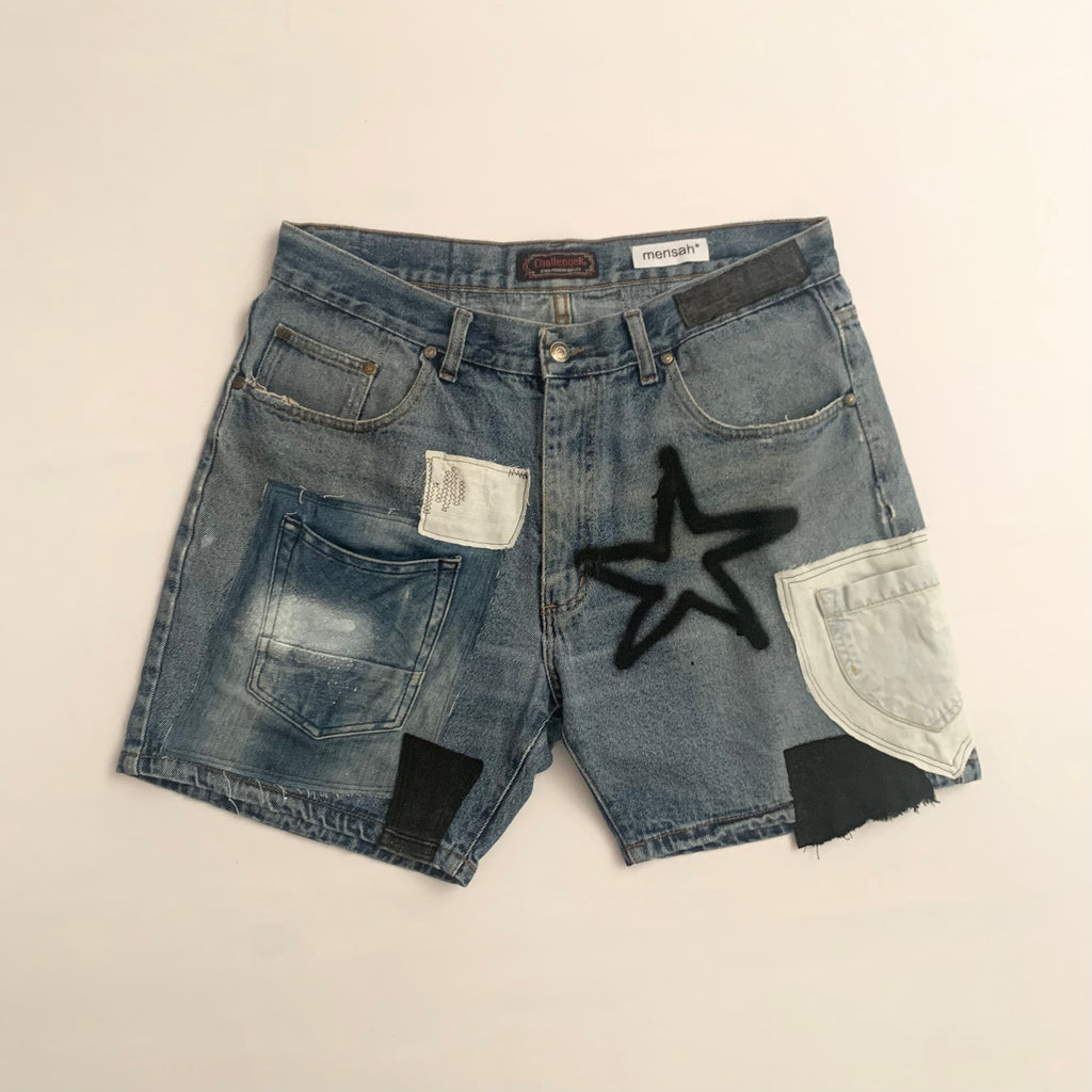 Reworked Denim Shorts - 48FR, 38"US